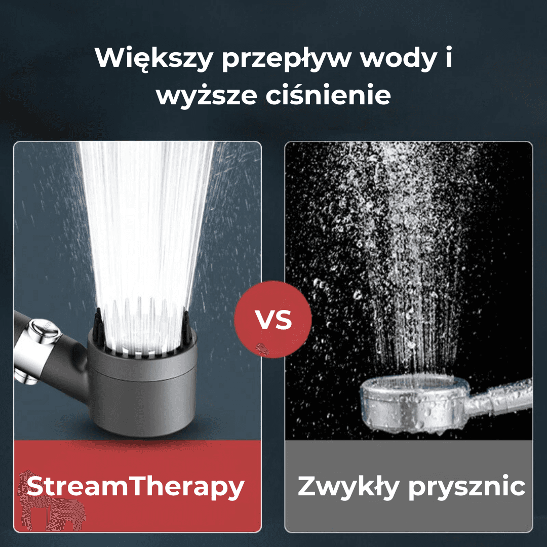 StreamTherapy - Słuchawka prysznicowa z masażem