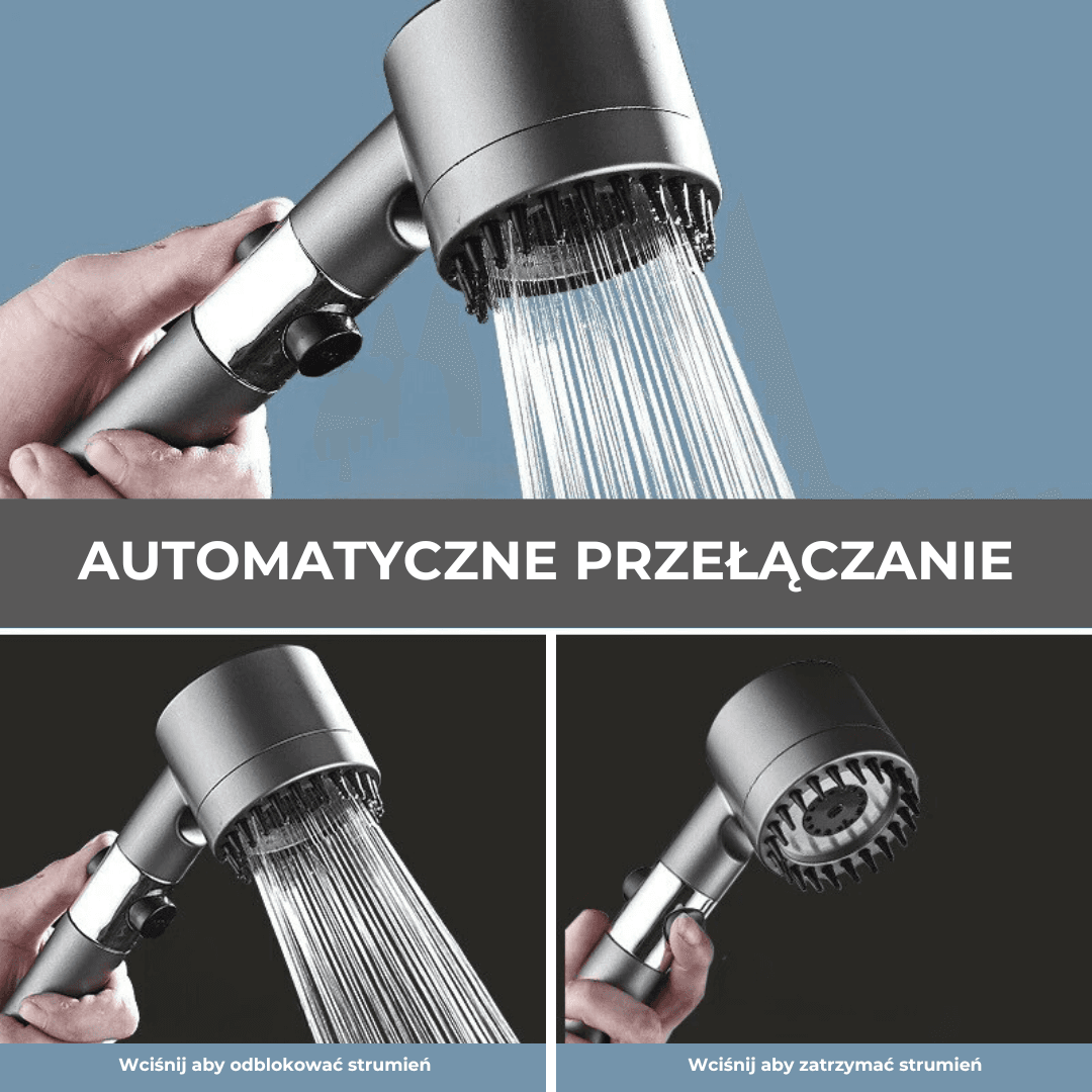 StreamTherapy - Słuchawka prysznicowa z masażem